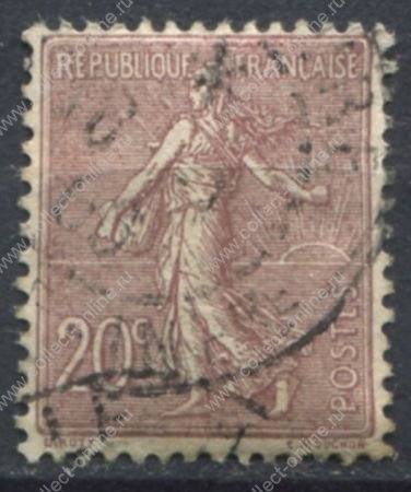 Франция 1903-1938 гг. • SC# 140 • 20 c. • Сеятельница • стандарт • Used F-VF ( кат.- $2 )