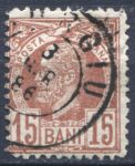 Румыния 1885-89 гг. SC# 78 • 15 b. • король Кароль I • Used XF