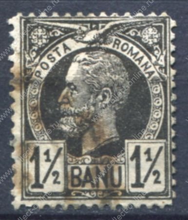 Румыния 1885-89 гг. • Mi# 57(SC# 75) • 1 Ѕ b. • король Кароль I • Used F-VF