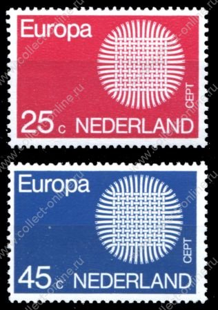 Нидерланды 1969 г. SC# 475-6 • 25 и 45 c. • выпуск "Европа" • MNH OG XF • полн. серия ( кат.- $5 ) 