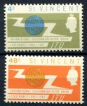 Сент-Винсент 1965 г. GB# 229-30 • Всемирный телекоммуникационный союз • MNH OG VF • полн. серия