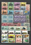 Железные дороги • поезда, паровозы, локомотивы • коллекция 250+ разных марок • VF
