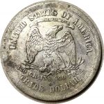 США 1876 г. S • KM# 108 • торговый доллар • "Сидящая свобода" • AU • копия!