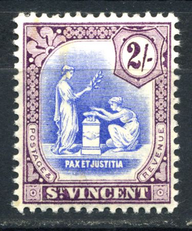 СТ. ВИНСЕНТ 1913-7гг. GB# 118 / 2s. MH OG VF