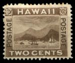 Гаваи 1894 г. • SC# 75 • 2 c. • осн. выпуск • корабли в бухте Гонолулу • MNG VF