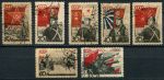 СССР 1938 г. • Сол# 588-94 • 10 коп. - 1 руб. • 20 лет РККА • рода войск • полн. серия • Used VF