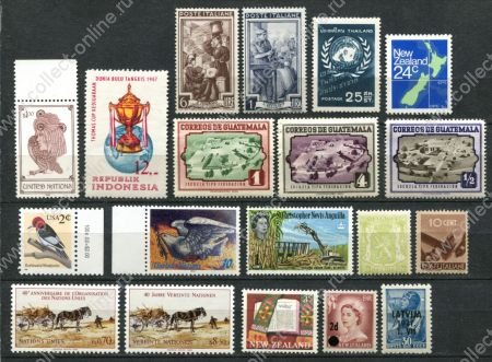 Иностранные марки • XX век • набор 19 старых чистых(**) марок • MNH OG VF