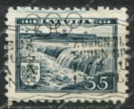 Латвия 1938 г. • Mi# 269 • 35 s. • спец. гашение Олимпийских Игр(?) • Used XF