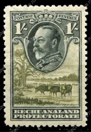 Бечуаналенд 1932 г. • Gb# 105 • 1 sh. • Георг V • основной выпуск • коровы на водопое • MH OG VF ( кат.- £4 )