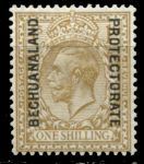 Бечуаналенд 1913-1924 гг. • Gb# 82 • 1 sh. • Георг V (надп. на м. Великобритании) • стандарт • MH OG VF ( кат.- £18 )