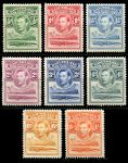 Басутоленд 1938 г. • Gb# 18-25 • ½ d. - 1 sh. • Георг VI • основной выпуск • крокодил • 8 марок • MH OG VF ( кат. - £11 )