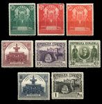 Испания 1931 г. • SC# 491-8 • 5 c. - 1 pt. • 3-й Панамериканский почтовый конгресс(Мадрид) • 8 марок • MH OG VF