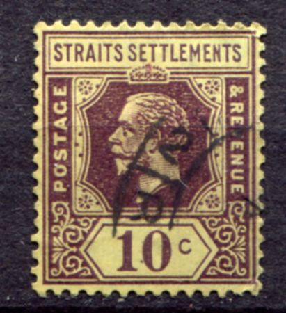 СТРЕЙТС СЕТЛМЕНТ 1921-33гг. GB# 231a / 10c. / USED F-VF