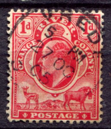 ОРАНЖЕВАЯ РЕКА 1903-4гг. GB# 140 / 1d. / USED F-VF / ФАУНА