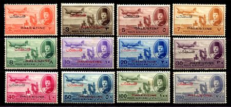 ЕГИПЕТ ОККУПАЦИЯ ПАЛЕСТИНЫ 1948г. SC# NC1-15 / АВИАПОЧТА / MH/NH OG F-VF / АВИАЦИЯ