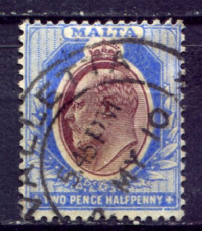 МАЛЬТА 1904-14гг. GB# 52 / USED F-VF / ЭДУАРД