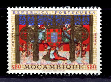 Мозамбик 1969 г. Sc# 503 • 80 с. • Король Мануэль I • MNH OG VF