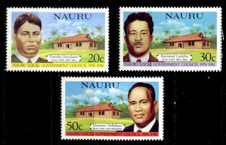 Науру 1981 г. • SC# 224-6 • 20 - 50 c. • 30-летие самоуправления территории • полн. серия • MNH OG VF