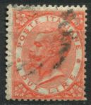 Италия 1863-1877 гг. • SC# 33 • 2 L. • Виктор Эммануил II • Used VF- ( кат.- $125 )