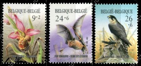 Бельгия 1987 г. • Mi# 2296-8 • Европейская природа • полн. серия • MNH OG VF ( кат.- €6 )