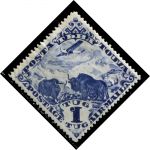 Тува 1934 г. • Сол# 56A • 1 т. • самолет над яками • авиапочта • перф. - Л12½ • MNG VF