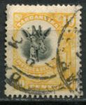 Танганьика 1925 г. • Gb# 90 • 10 c. • осн. выпуск • жираф • Used VF ( кат. - £2 )