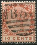 Маврикий 1883-1894 гг. • GB# 109 • 16 c. • Королева Виктория • стандарт • Used VF ( кат. - £3 )