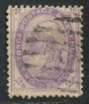 Тонга 1886-1887 гг. • Gb# 2 • 2 d. • 1-й выпуск • король Георг I • Used XF ( кат.- £ 10 )