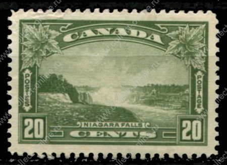 Канада 1935 г. • Sc# 225 • 20 c. • осн. выпуск • Георг V • Ниагарский водопад • MNG VF ( кат. - $18- )