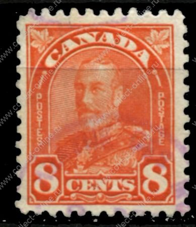 Канада 1930-1931 гг. • Sc# 172 • 8 c. • осн. выпуск • Георг V • Used VF ( кат. - $5.5 )