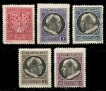 Ватикан 1940 г. • Mi# 84-8 • 5 c. - 2.75 L. • Папа Пий XII • стандарт • полн. серия • MH OG VF ( кат. - €7- )