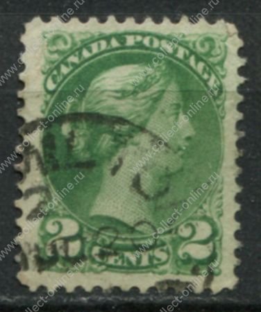 Канада 1870-1889 гг. • SC# 36 • 2 c. • Королева Виктория • Used VF+