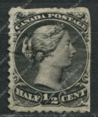 Канада 1868-1876 гг. • SC# 21 • ½ c. • королева Виктория • MNG G ( кат.- $100- )
