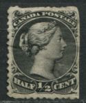 Канада 1868-1876 гг. • SC# 21 • ½ c. • королева Виктория • MNG G ( кат.- $100- )