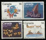 Канада 1978 г. • SC# 769-72 • 14 c.(4) • Творчество эскимосских художников • полн. серия • MNH OG VF