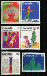 Канада 1975 г. • SC# 674-9 • 8 - 15 c. • Рождество • детские рисунки • полн. серия • MNH OG VF