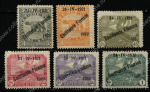 Фиуме 1922 г. • Mi# 145 .. 50 • 15 c. .. 1 L. • надпечатки "Costituente Fiumana 1922" на м. 1919 г. • 6 марок • MH OG VF ( кат. - €40+ )