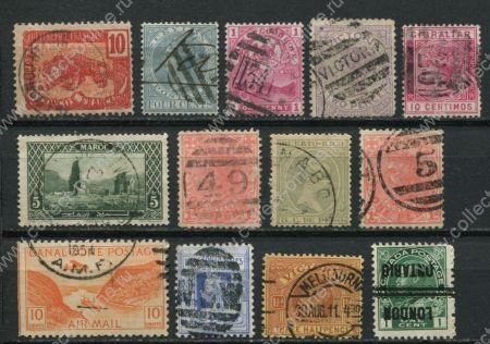 Иностранные марки • колонии • набор 13 разных • Used VF