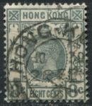 Гонконг 1912-1921 гг. • Gb# 104 • 8 c. • Георг V • стандарт • Used XF ( кат. - £9 )