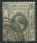 Гонконг 1912-1921 гг. • Gb# 104 • 8 c. • Георг V • стандарт • Used F-VF ( кат. - £9 )