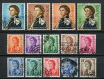 Гонконг 1962-1973 гг. • Gb# 196 .. 209 • 5 c. .. $10 • Елизавета II • стандарт ( 14 марок ) • Used VF-XF ( кат.- £ 22 )