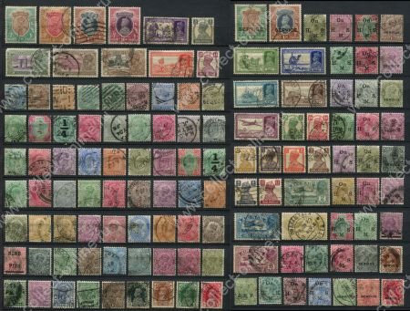 Индия 1856-1943 гг. • Коллекция 125+ разных, старинных марок • Used VF
