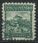 Чехословакия 1929-1931 гг. • Mi# 288 • 2 Kr.. • Замок Пернштейн • стандарт • Used VF