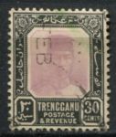 Малайя • Тренгану 1921-1941 гг. • Gb# 39 • 30 c. • султан Сулейман • стандарт • Used VF ( кат.- £ 5 )
