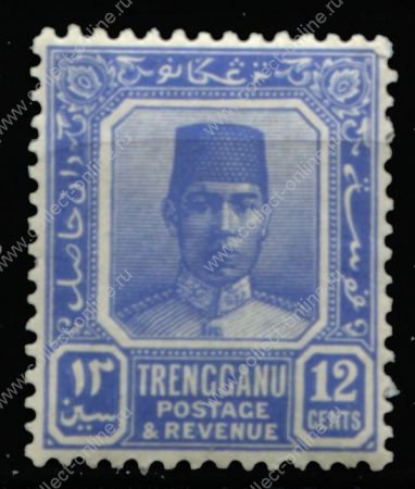 Малайя • Тренгану 1921-1941 гг. • Gb# 36 • 12 c. • султан Сулейман • стандарт • MLH OG VF ( кат.- £ 5 )