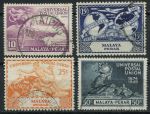 Малайя • Перак 1949 г. • Gb# 124-7 • 10 - 50 c. • 75-летие ВПС(UPU) • полн. серия • Used XF ( кат.- £ 10 )