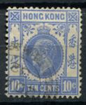 Гонконг 1921-1937 гг. • Gb# 124 • 10 c. • Георг V • стандарт • Used F-VF