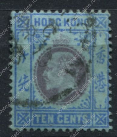 Гонконг 1903 г. • Gb# 67 • 10 c. • Эдуард VII • стандарт • Used VF