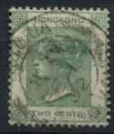 Гонконг 1900-1901 гг. • Gb# 56 • 2 c. • Королева Виктория • стандарт • Used VF