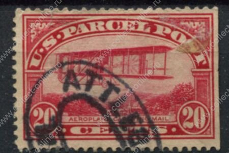 США 1913 г. • SC# Q8 • 20 c. • аэроплан • спец. доставка • Used F-VF ( кат.- $ 30 )